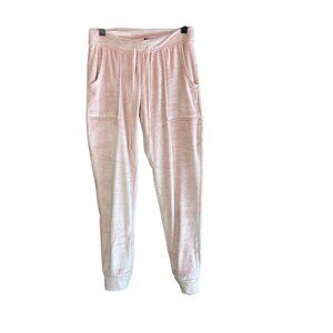 House of Harlow 1960 Pink Plush Joggers Loungewear Size XS